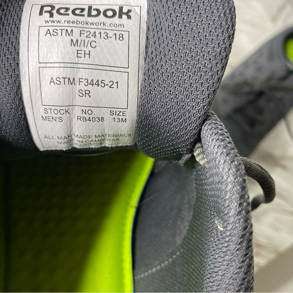 Reebok Athletic Work Shoes size Men’s 13 Steel toe NEW main image 4